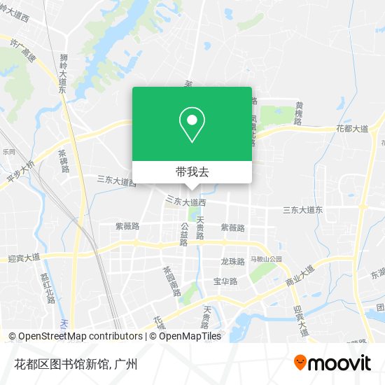 花都区图书馆新馆地图
