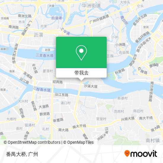 番禺大桥地图