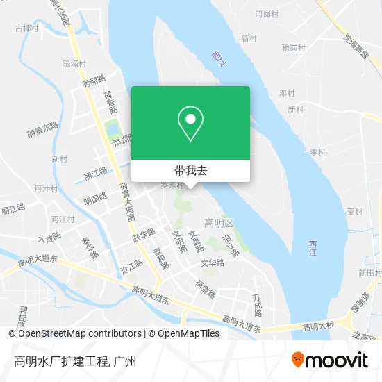 高明水厂扩建工程地图