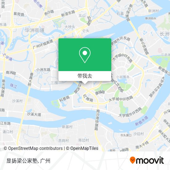 显扬梁公家塾地图