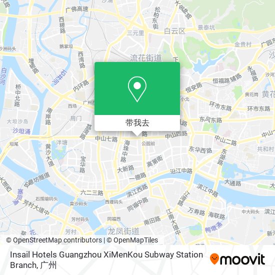 Insail Hotels Guangzhou XiMenKou Subway Station Branch地图