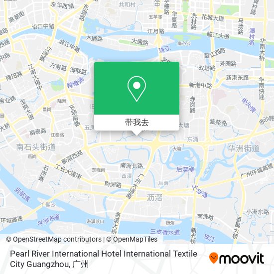 Pearl River International Hotel International Textile City Guangzhou地图
