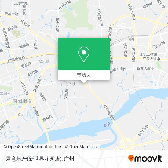 君意地产(新世界花园店)地图