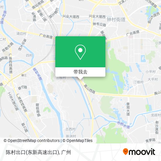 陈村出口(东新高速出口)地图