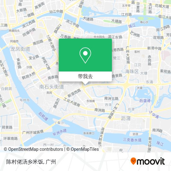 陈村佬汤乡米饭地图