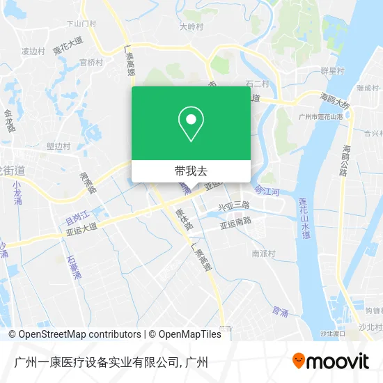 广州一康医疗设备实业有限公司地图