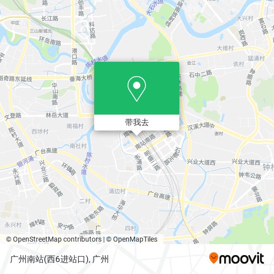 广州南站(西6进站口)地图