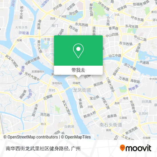 南华西街龙武里社区健身路径地图
