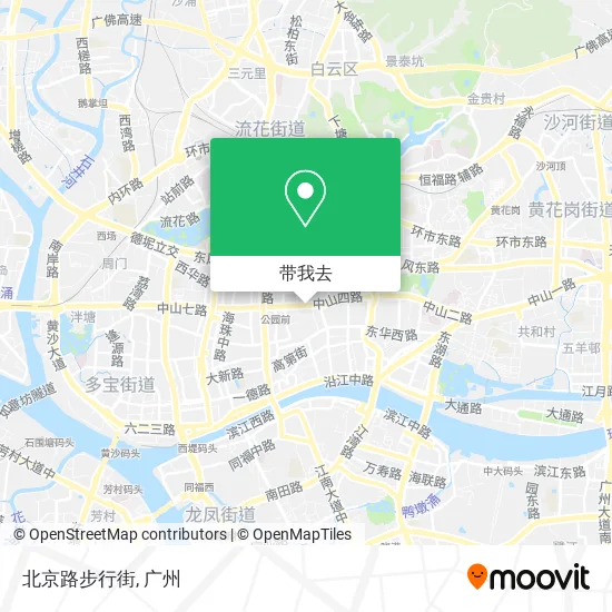 北京路步行街地图