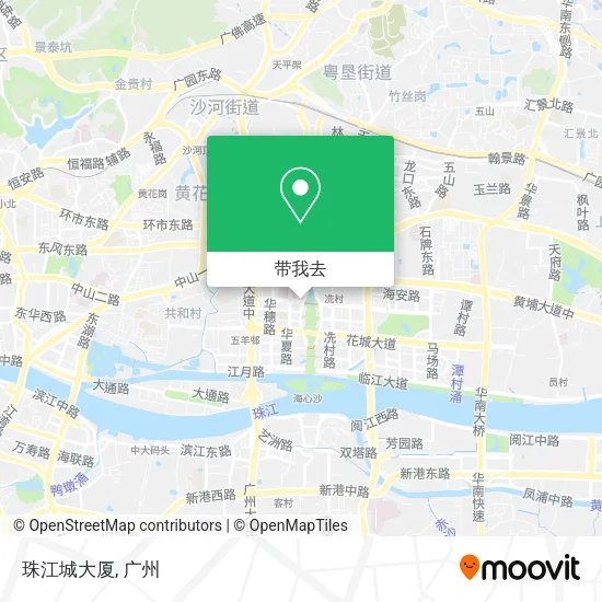 珠江城大厦地图