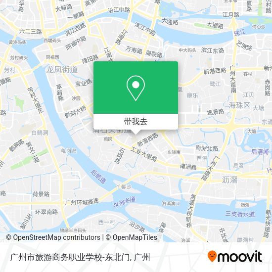 广州市旅游商务职业学校-东北门地图
