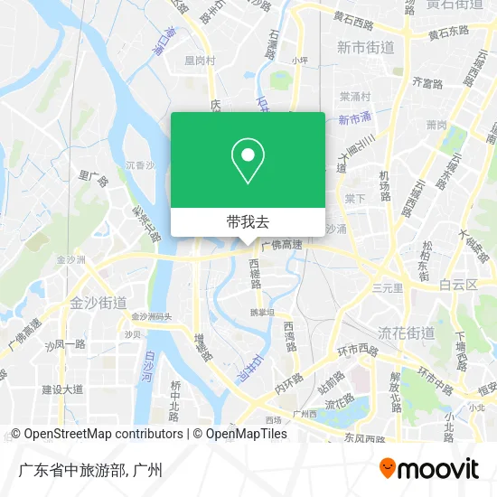 广东省中旅游部地图