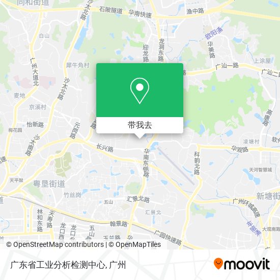 广东省工业分析检测中心地图