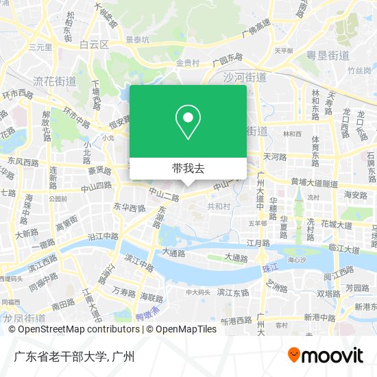 广东省老干部大学地图