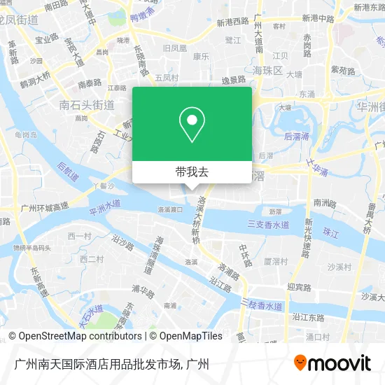广州南天国际酒店用品批发市场地图