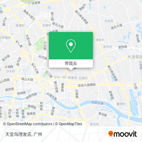 天堂鸟理发店地图