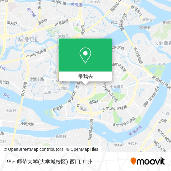 华南师范大学(大学城校区)-西门地图