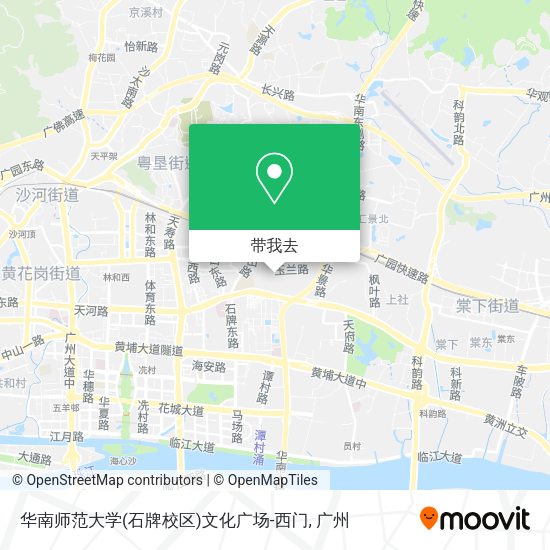 华南师范大学(石牌校区)文化广场-西门地图