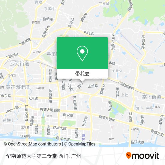 华南师范大学第二食堂-西门地图