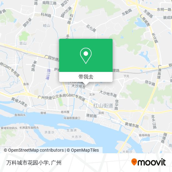 万科城市花园小学地图