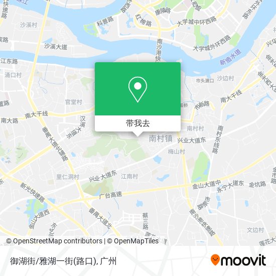 御湖街/雅湖一街(路口)地图