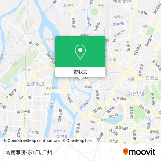 岭南雅院-东1门地图
