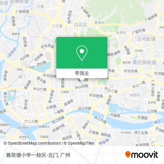 雅荷塘小学一校区-北门地图