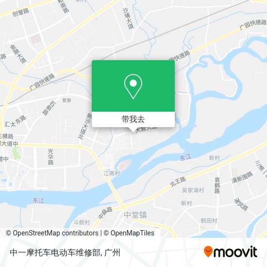 中一摩托车电动车维修部地图