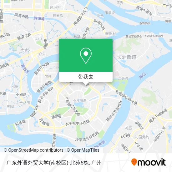 广东外语外贸大学(南校区)-北苑5栋地图