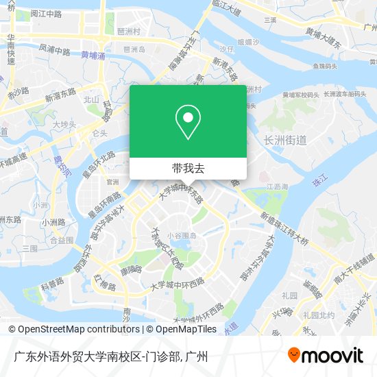 广东外语外贸大学南校区-门诊部地图