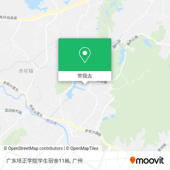 广东培正学院学生宿舍11栋地图