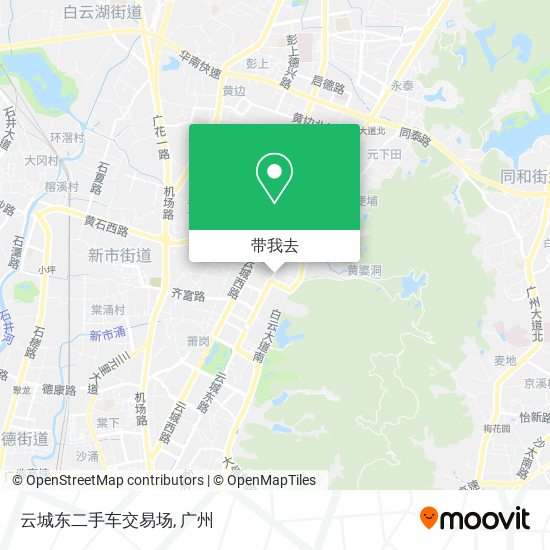 云城东二手车交易场地图