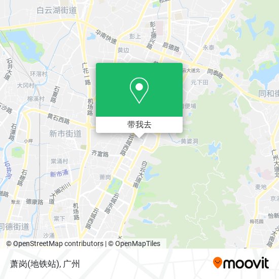 萧岗(地铁站)地图