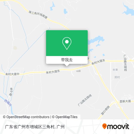 广东省广州市增城区三角村地图