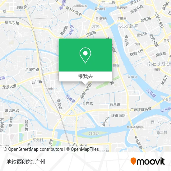 地铁西朗站地图