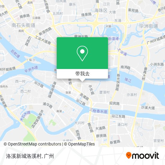 洛溪新城洛溪村地图