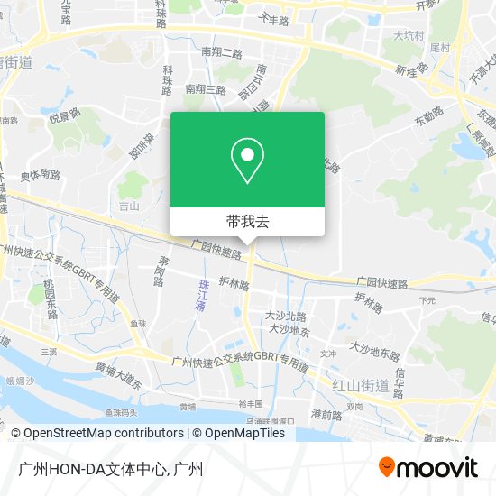 广州HON-DA文体中心地图