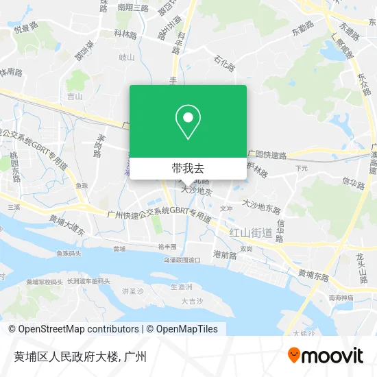 黄埔区人民政府大楼地图