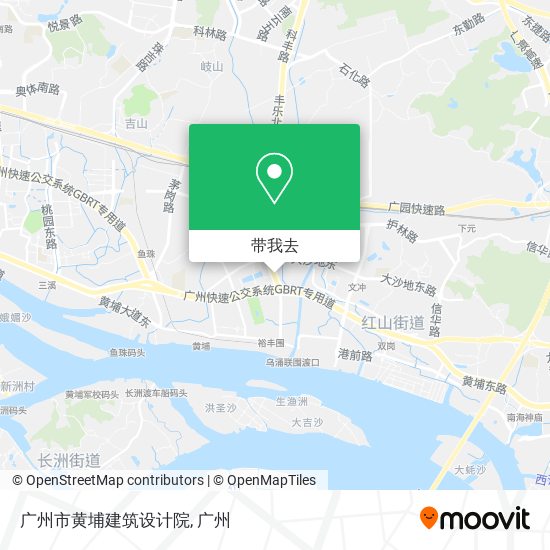 广州市黄埔建筑设计院地图