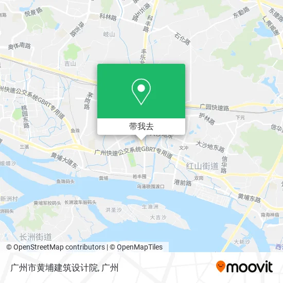 广州市黄埔建筑设计院地图