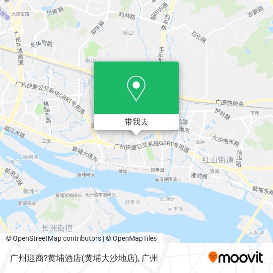 广州迎商?黄埔酒店(黄埔大沙地店)地图