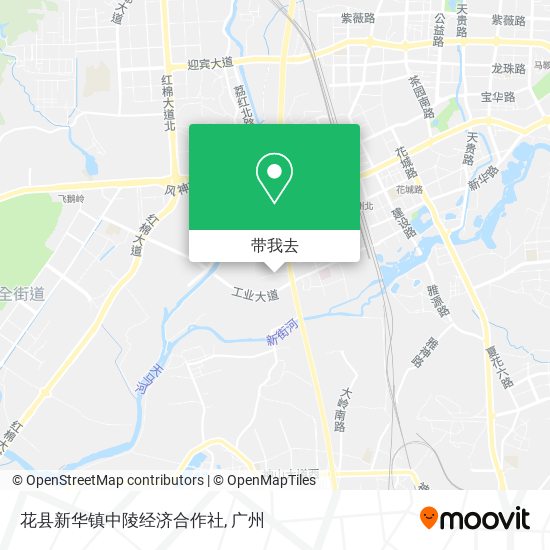 花县新华镇中陵经济合作社地图