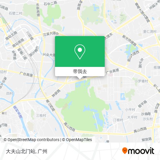 大夫山北门站地图
