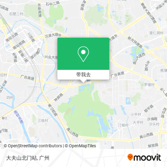 大夫山北门站地图