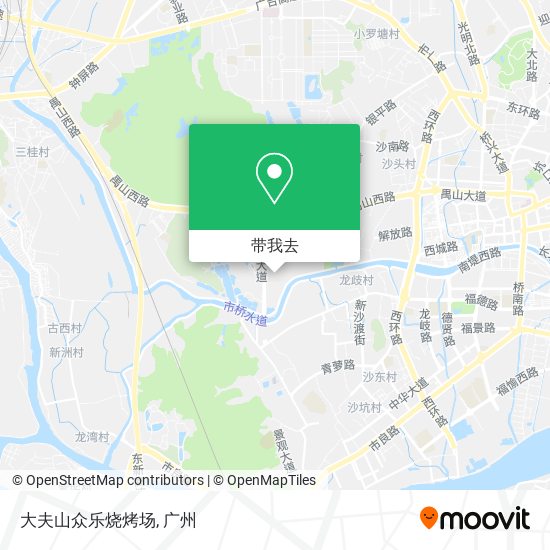 大夫山众乐烧烤场地图