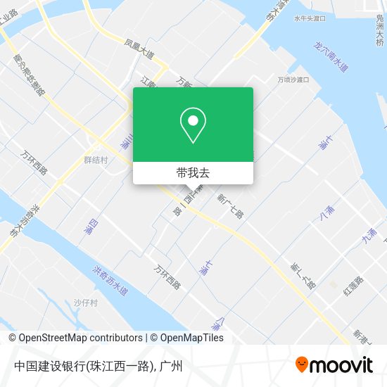 中国建设银行(珠江西一路)地图