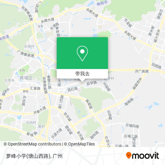 萝峰小学(塘山西路)地图