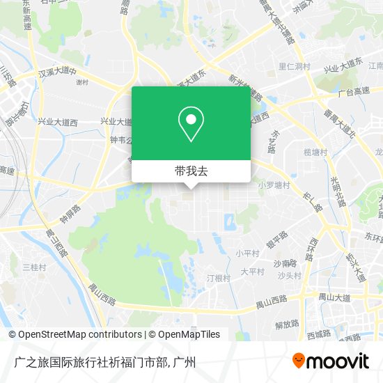 广之旅国际旅行社祈福门市部地图