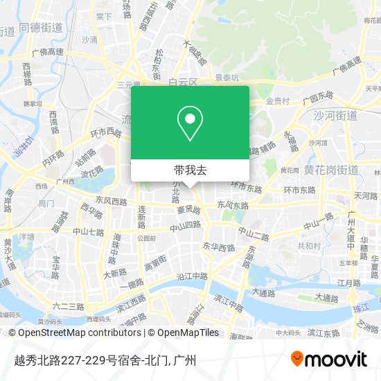 越秀北路227-229号宿舍-北门地图
