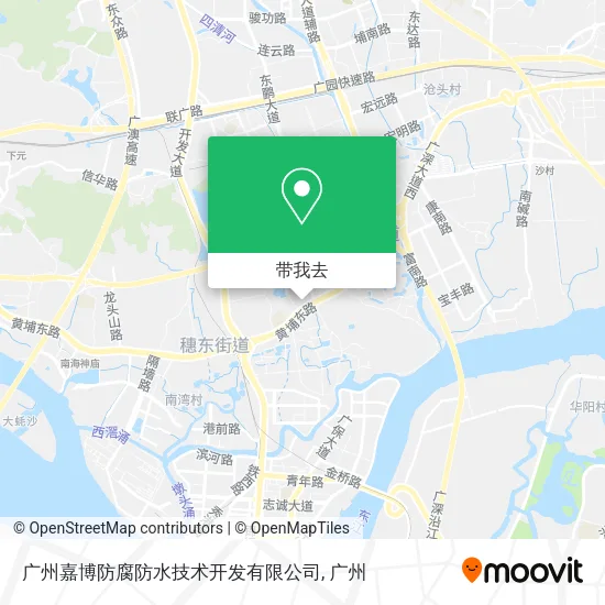 广州嘉博防腐防水技术开发有限公司地图